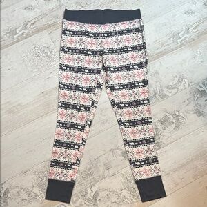 Victorias Secret Fair Isles Polar Bear Thermal Pajama Pants Size Medium